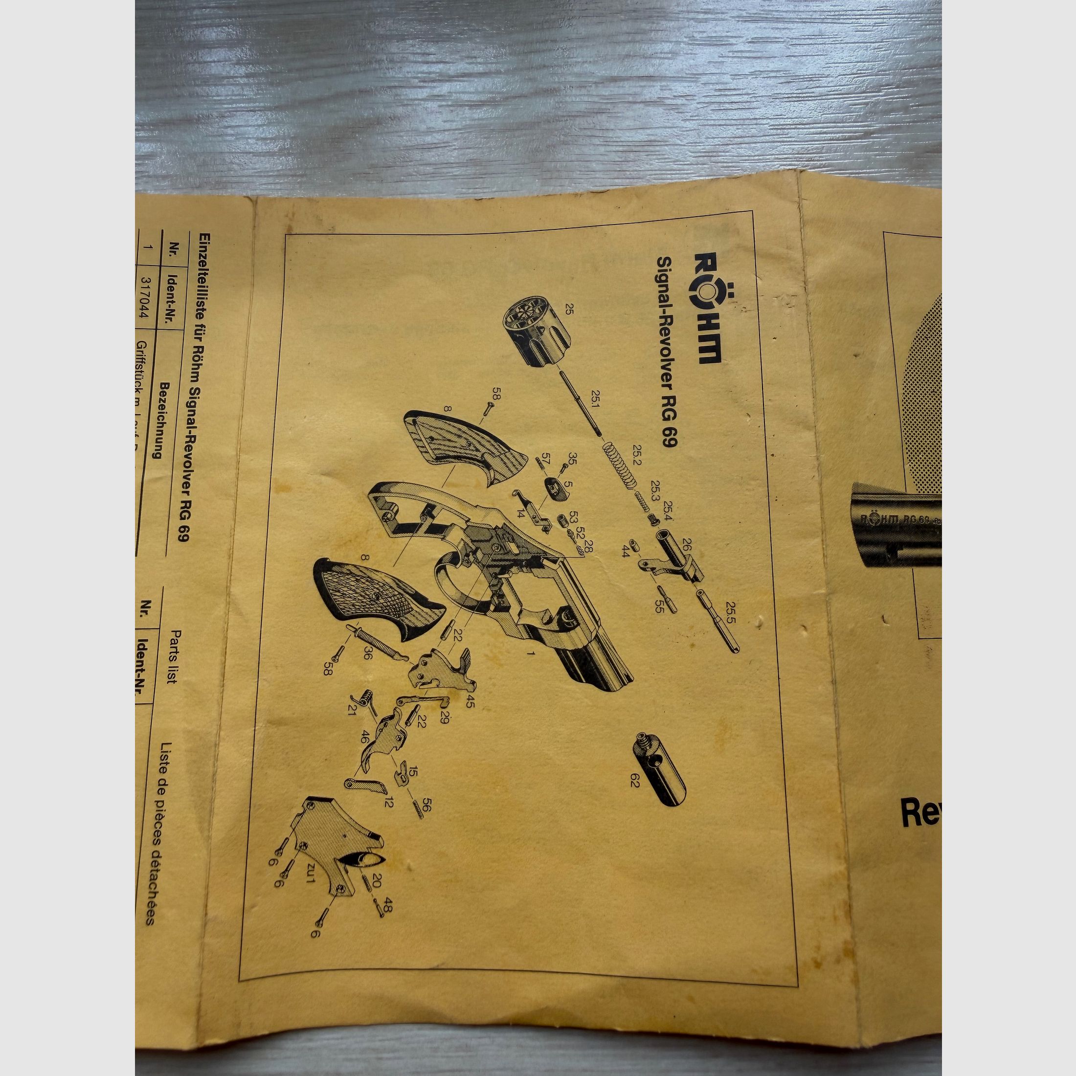 Röhm RG 69 Knall-und Gasrevolver PTB 275