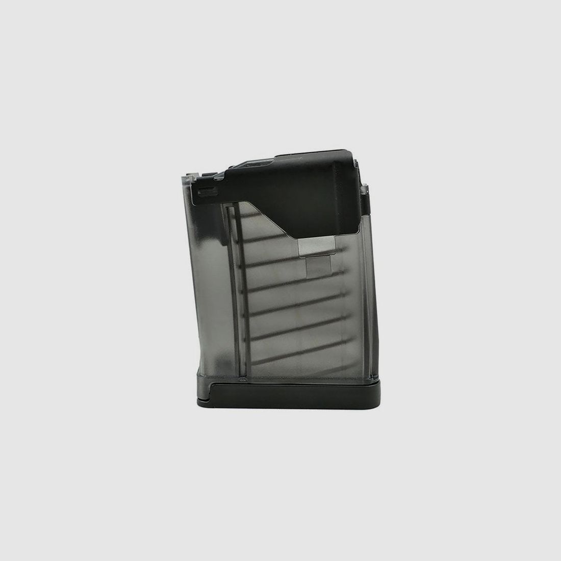LANCER SYSTEMS L5AWM Magazin Gen2 für AR15 10-schüssig für Kaliber .223 REM / 5.56x45 Nato, Smoke transparent