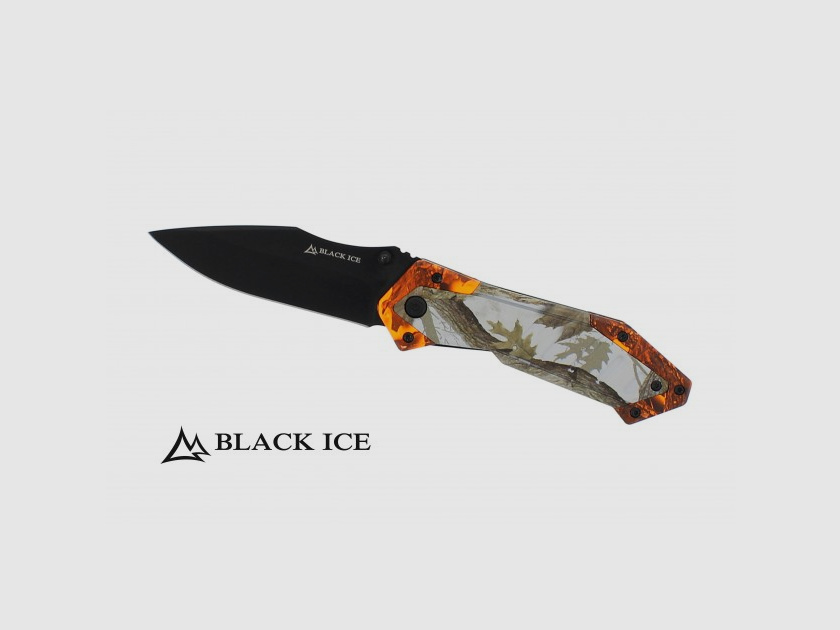 COLTELLO A FISSA ORANGE HUNTER BLACK ICE
