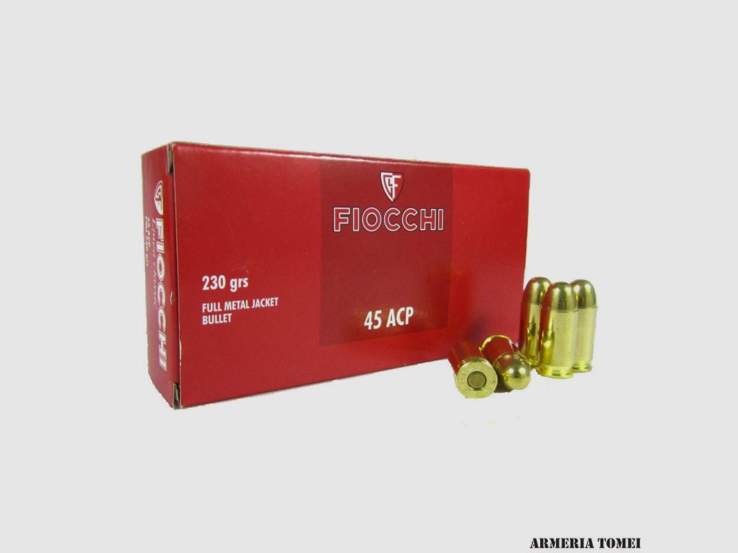 FIOCCHI – 45 ACP 230GR FULL METAL JACKET, image 1 of 2