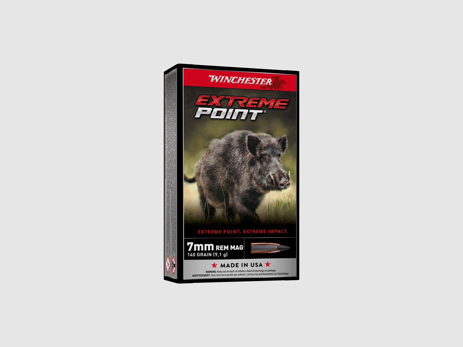 AM.KUL. 7mm Rem. Mag. WINCHESTER EXTREME POINT 140GR (1 paquete de 20 unidades)