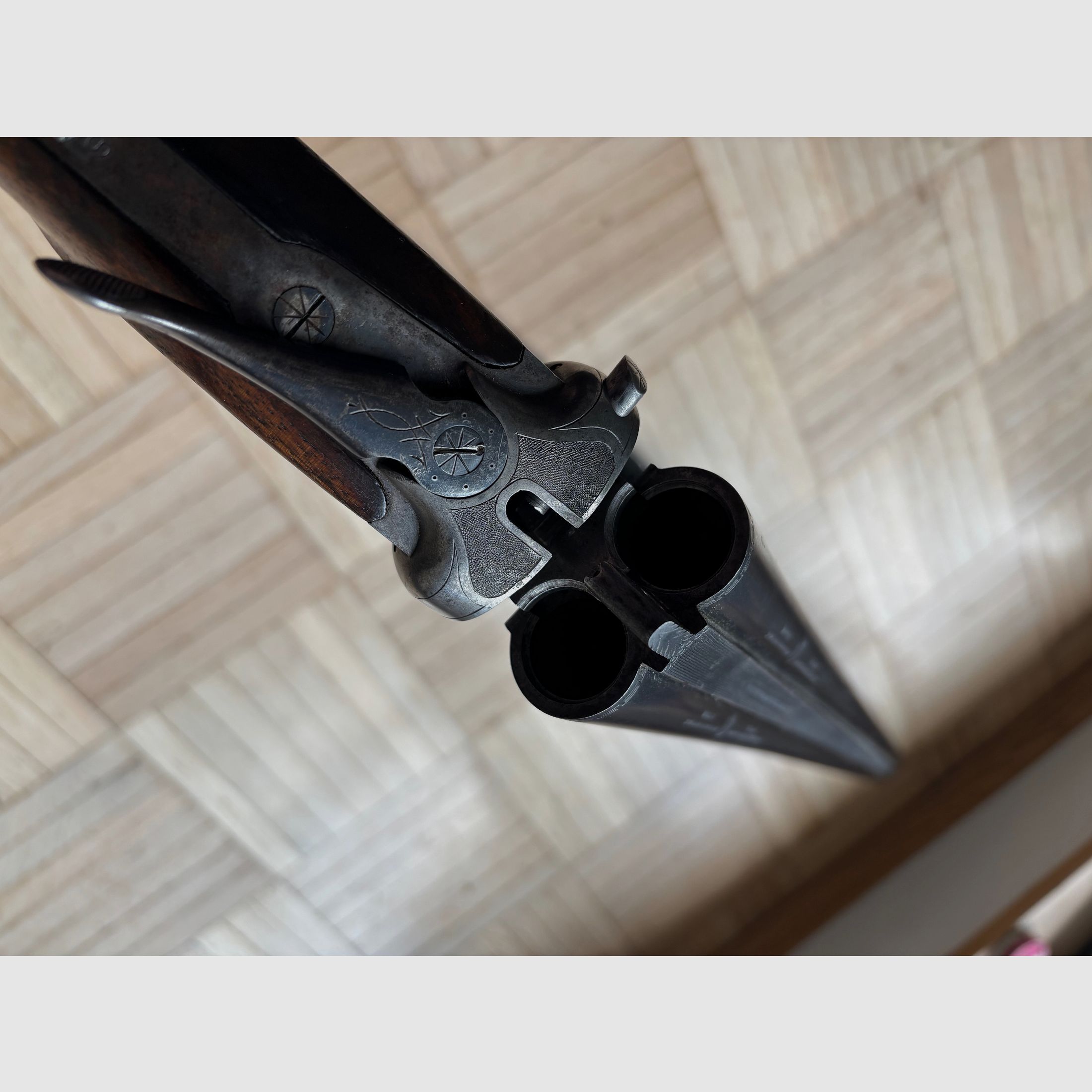 Simson Doppelflinte 16/70 Krupp Spezialgewehr Stahl