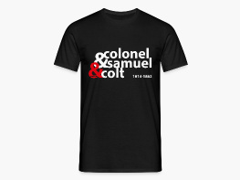 colonel samuel colt - Männer T-Shirt Sandbeige