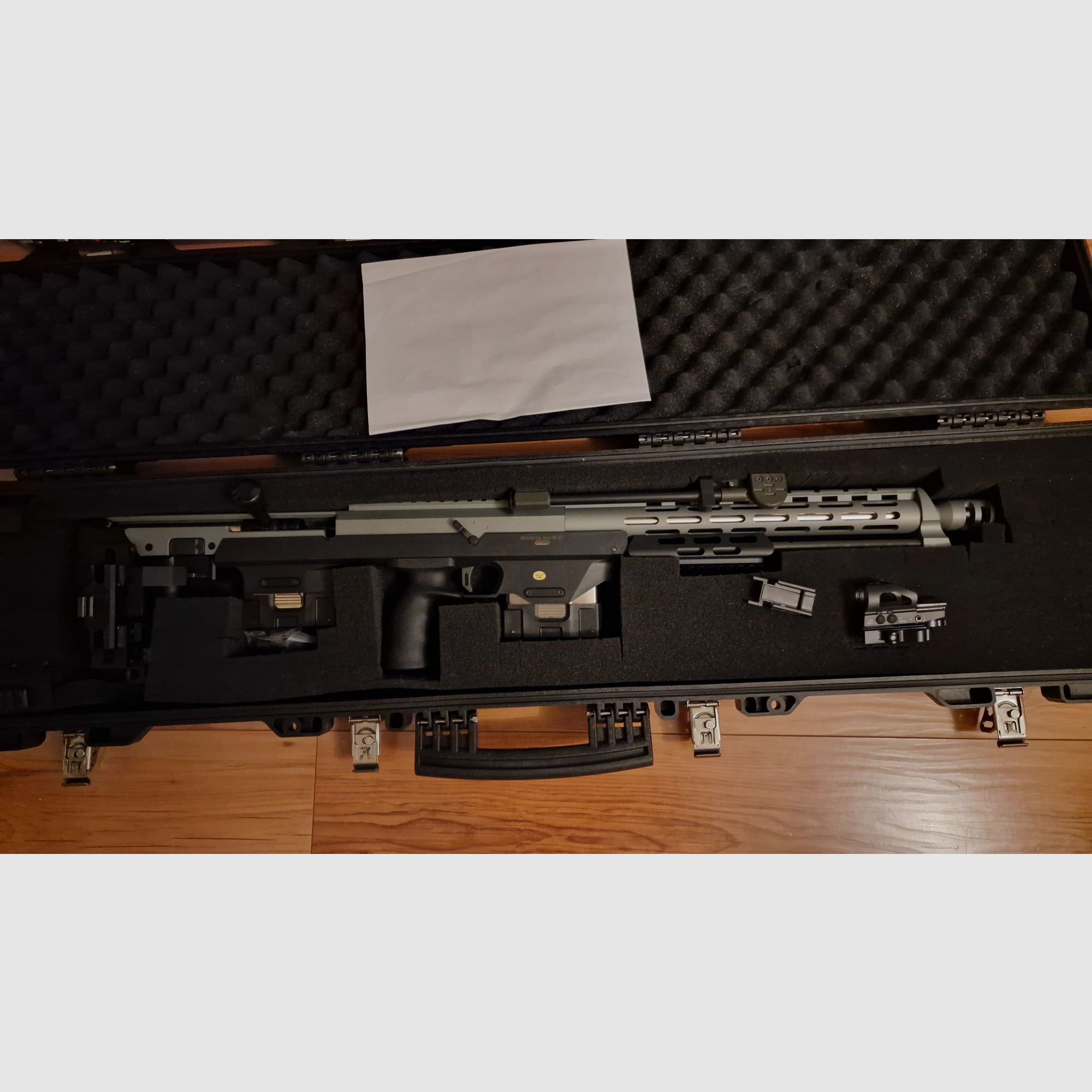 "NegotiationBasis" S&R ST-SR1 Spring Sniper Rifle incl. case -gray- (free from 18 years) + Otto Repa OMR
