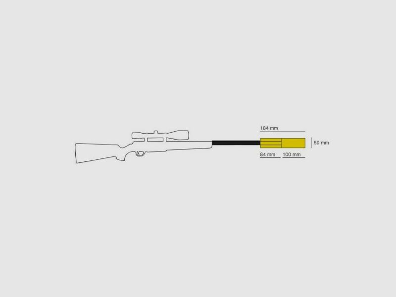 HAUSKEN Schalldämpfer f. EWB-Waffen Jakt JD184 XTRM MKII -Teleskop .30/7,62 Gewinde 18x1 (31+ dB)