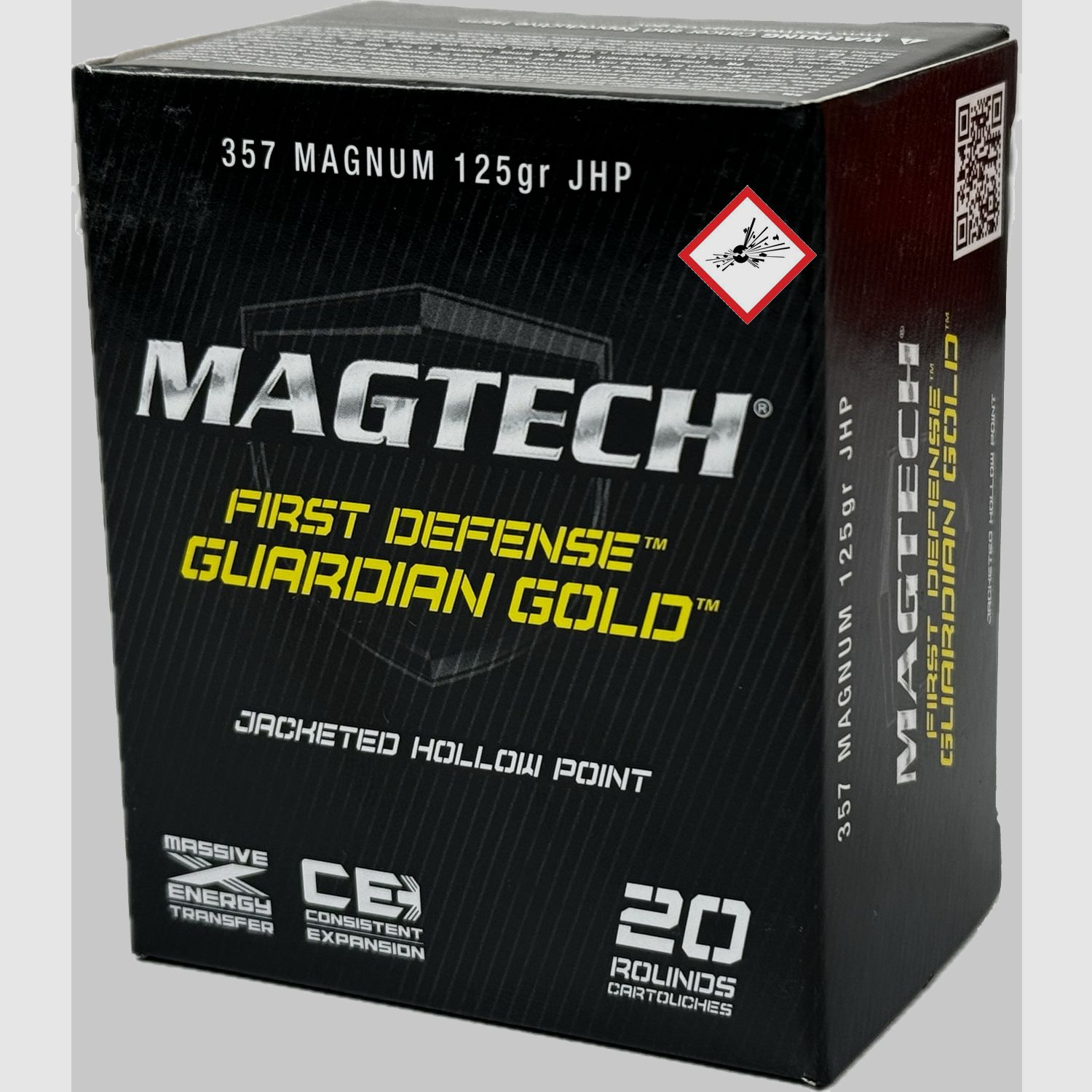 Magtech Jagdpatrone Kal. .357 Mag. Guardian Gold JHP 8,1g/125grs.