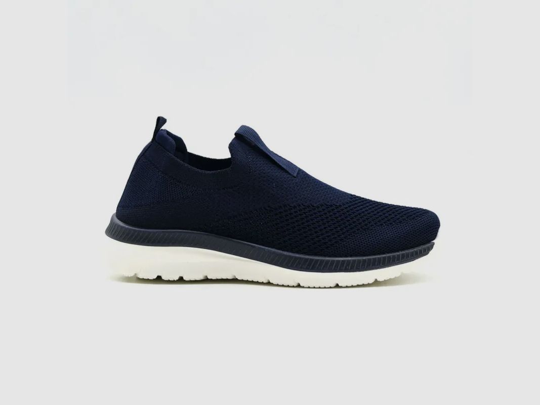 Baskets femme sans lacets textile semelle pvc bleu marine 36 à 42, image 7 sur 14