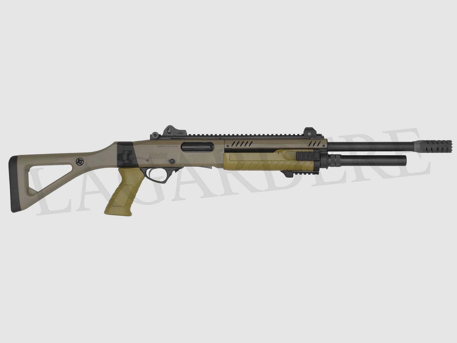 FABARM STF 12 COMPACT 18" TAN (VORDERSCHAFTREPETIERFLINTE)