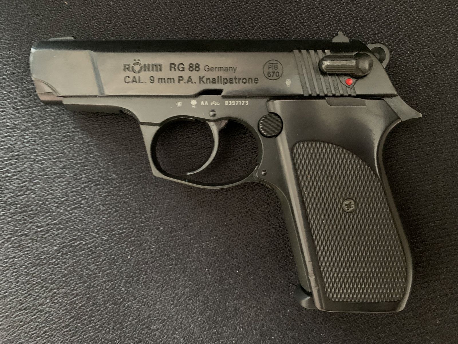 Röhm RG 88 PTB 670 9mm P.A.K.