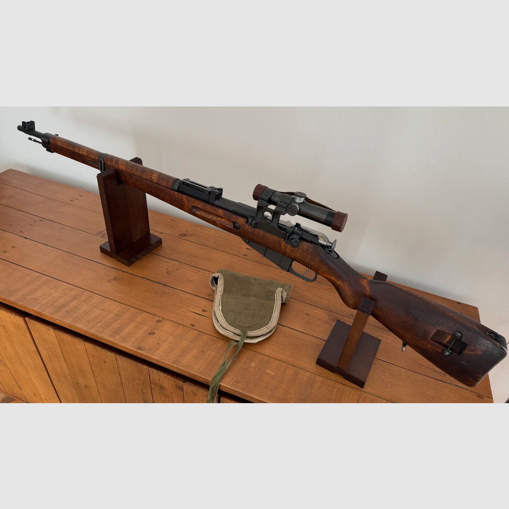 SAKO Mod. Finnischer Mosin Nagant M39, Bj. 1942, Kal. 7,62x54R mit russischem ZFR Scharfschützengewehr Sniper