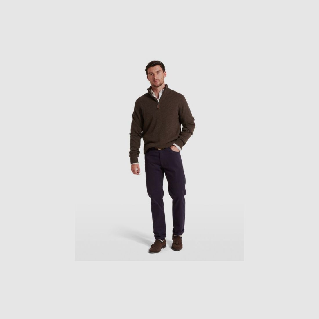 Schöffel H-Pullover Lewis with Zip | chocolate, image 11 of 12
