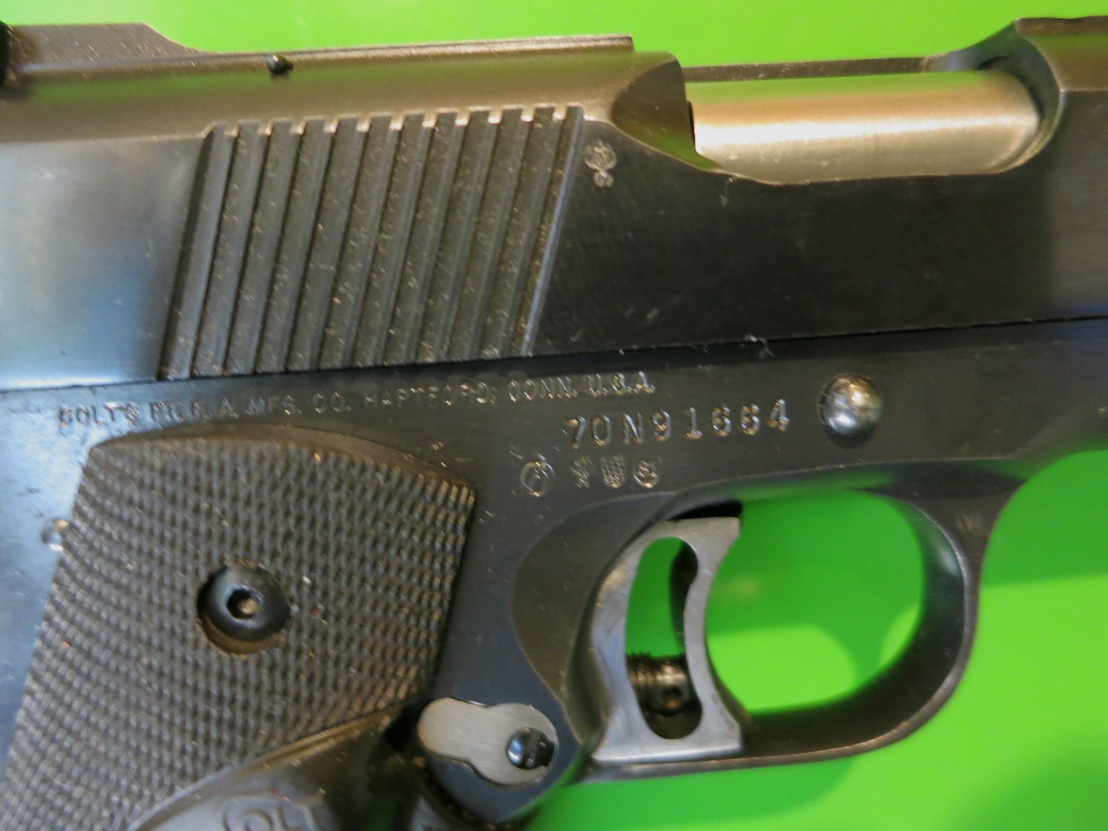 Colt Pistole 1911 National Match Gold Cup; Wilson-Lauf 5" mit Kompensator, .45ACP       #74-