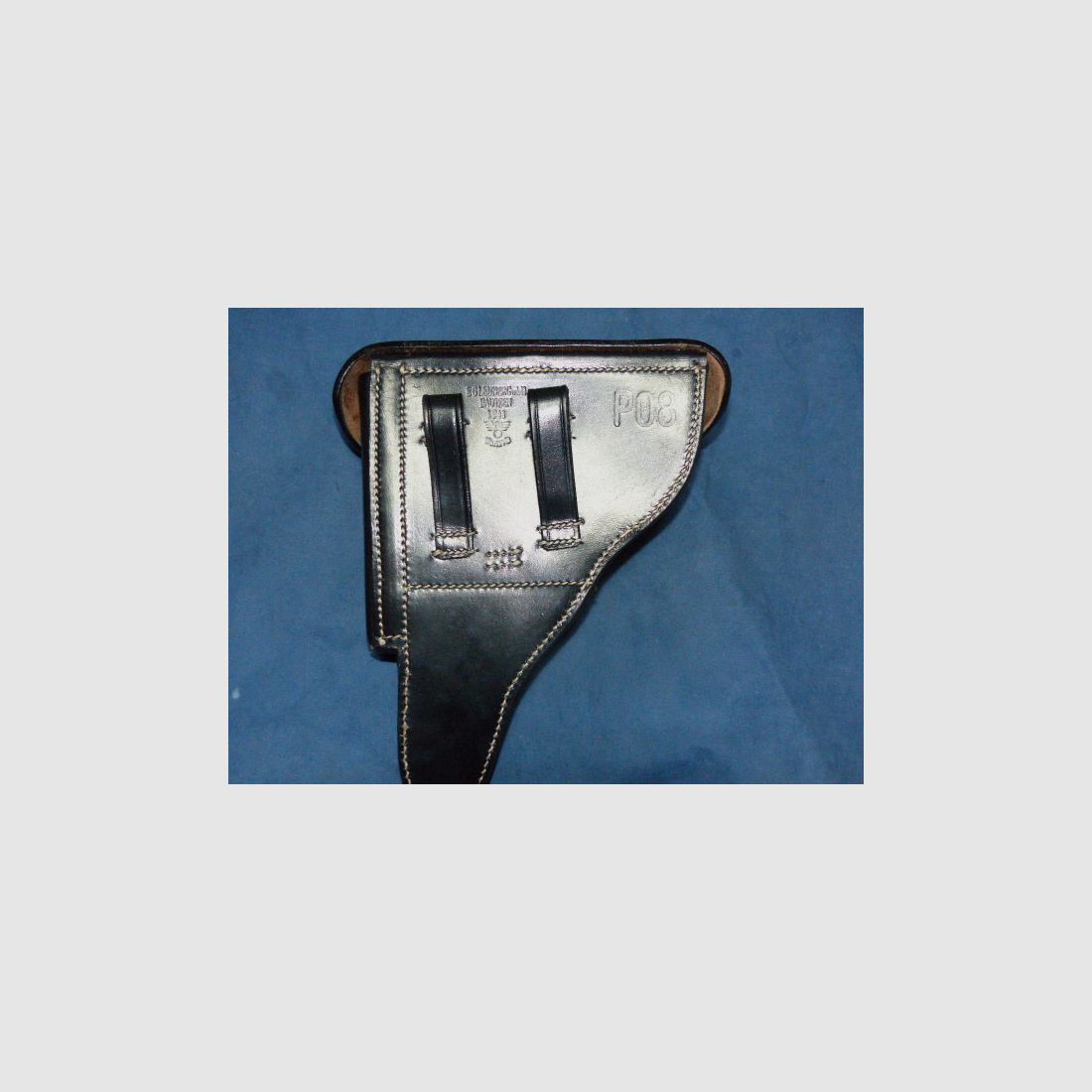 WH Pistol bag 08 Luger Wehrmacht WWII WaA P08 - Briefcase holster black