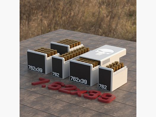 Filamelt Munitionsbox / Ammo 7.62x39 – Patronenbox ‘Schiebedeckel’ – 10 / 20 / 25 / 50 Runden