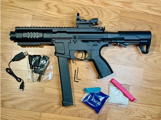 Conjunto completo de Gel Blaster ARP9 – Listo para usar de inmediato – Como nuevo + Paike Red Dot