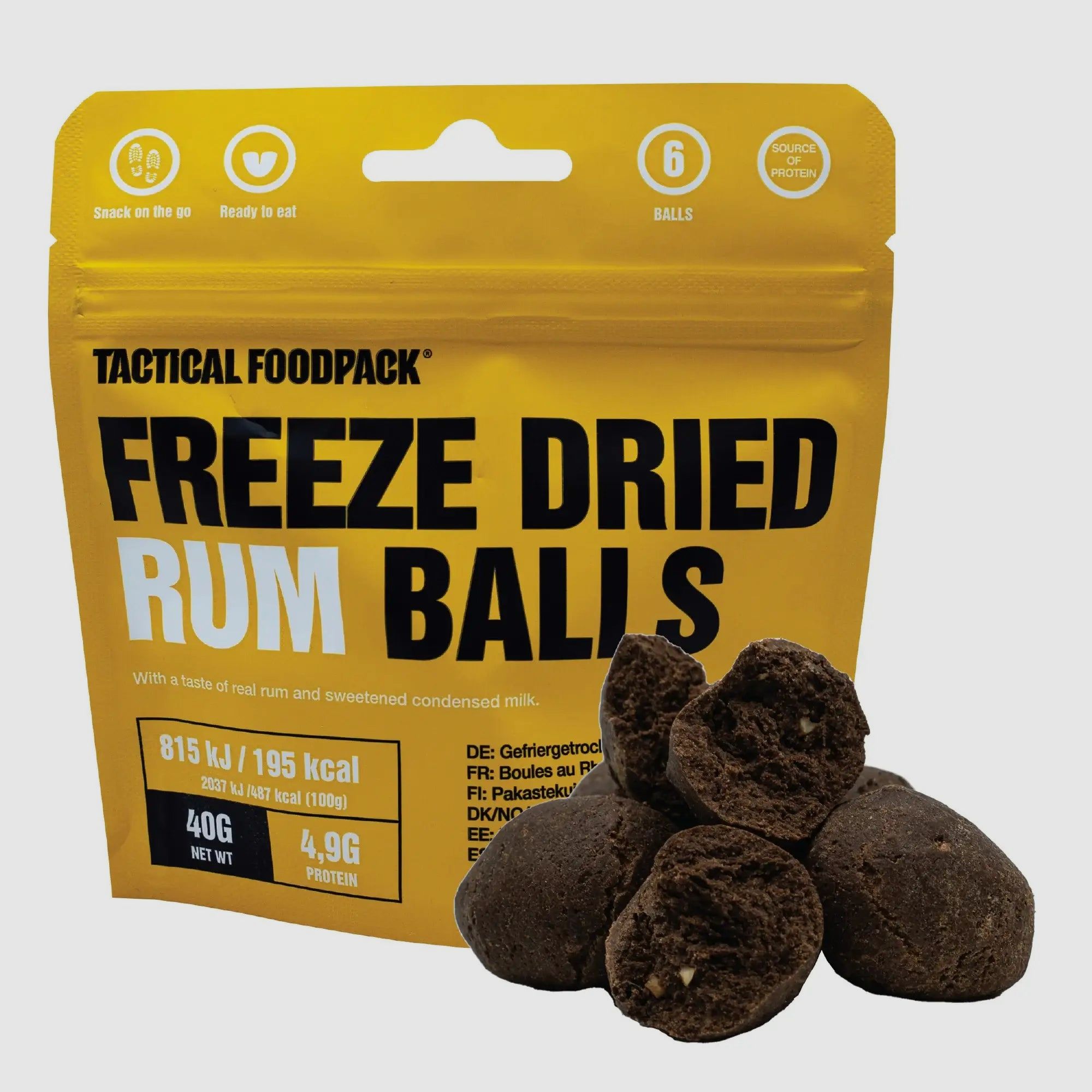 Tactical Foodpack Snack Freeze Dried Rum Balls