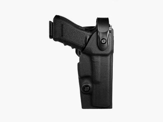 VEGA HOLSTER – FONDINA IN POLIMERO PER USO PROFESSIONALE CON SISTEMA SICUREZZA SUPERIORE | PER GLOCK 43/48