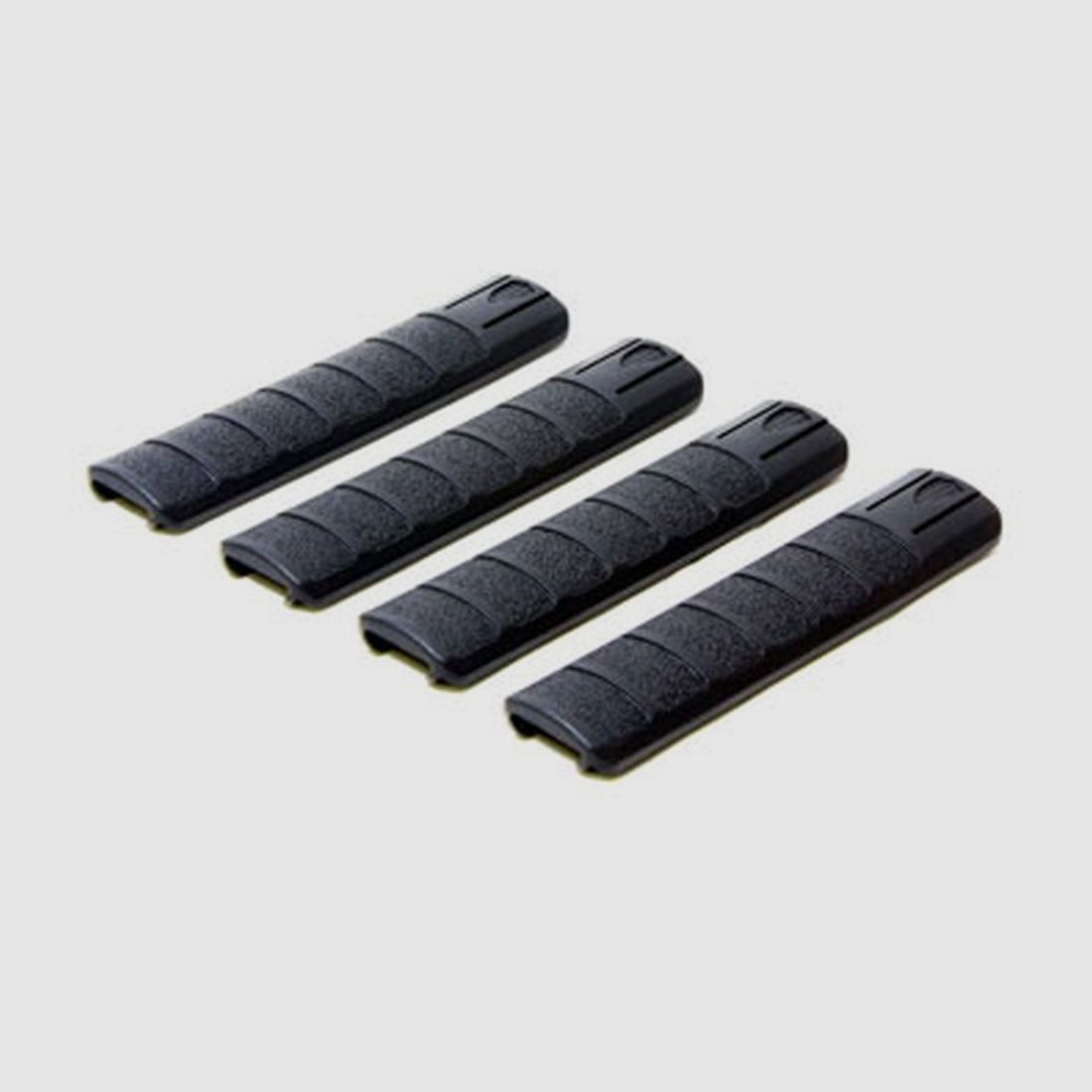 Archangel Picatinny Rail Covers (4) Pack - Black Polymer