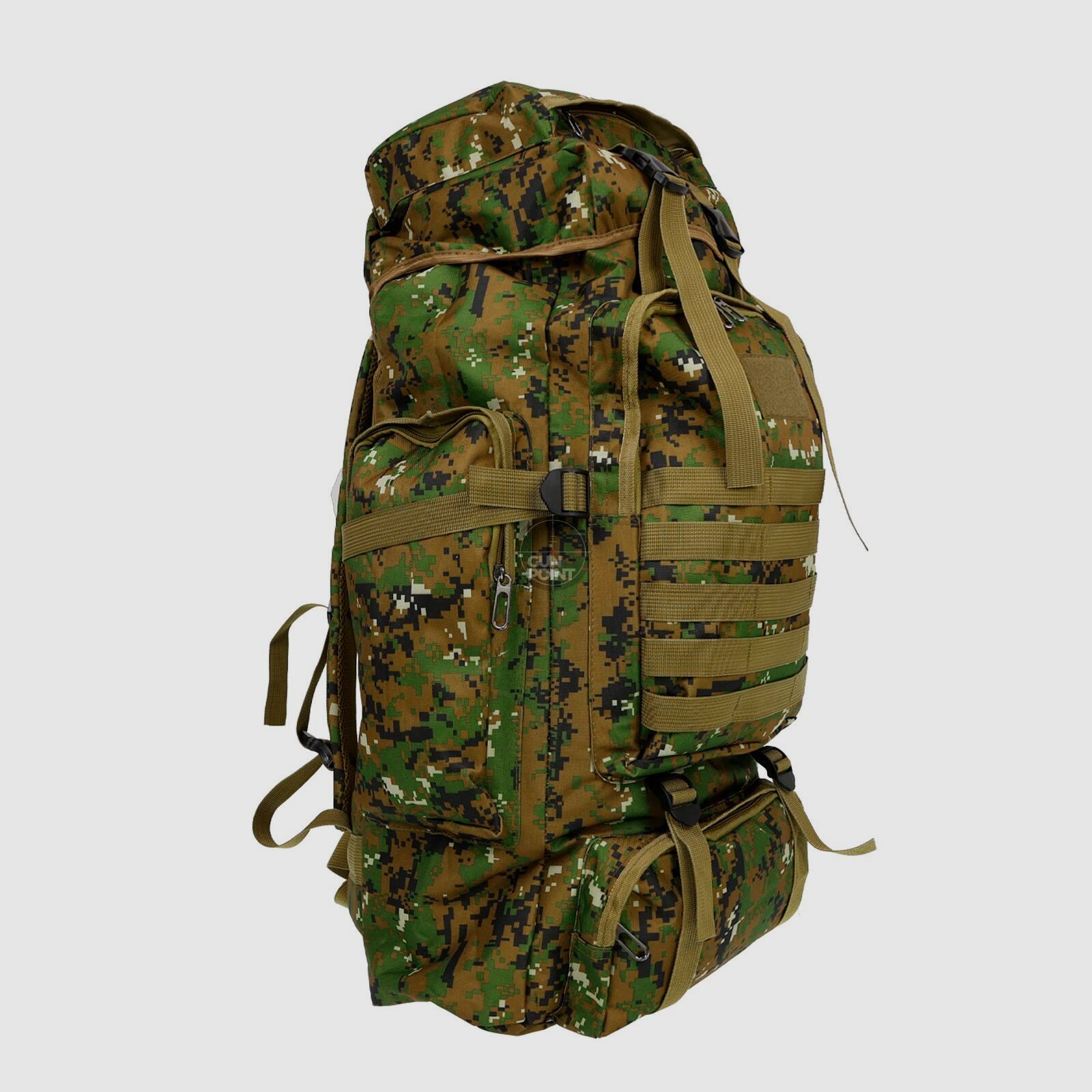 OpTacs Outdoor Trekking Rucksack 80L Molle Digital Camo Grn
