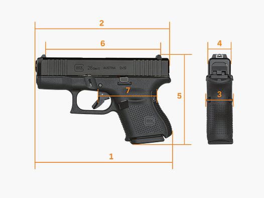 GLOCK 26 Gen5 – Kal. 9 mm Luger