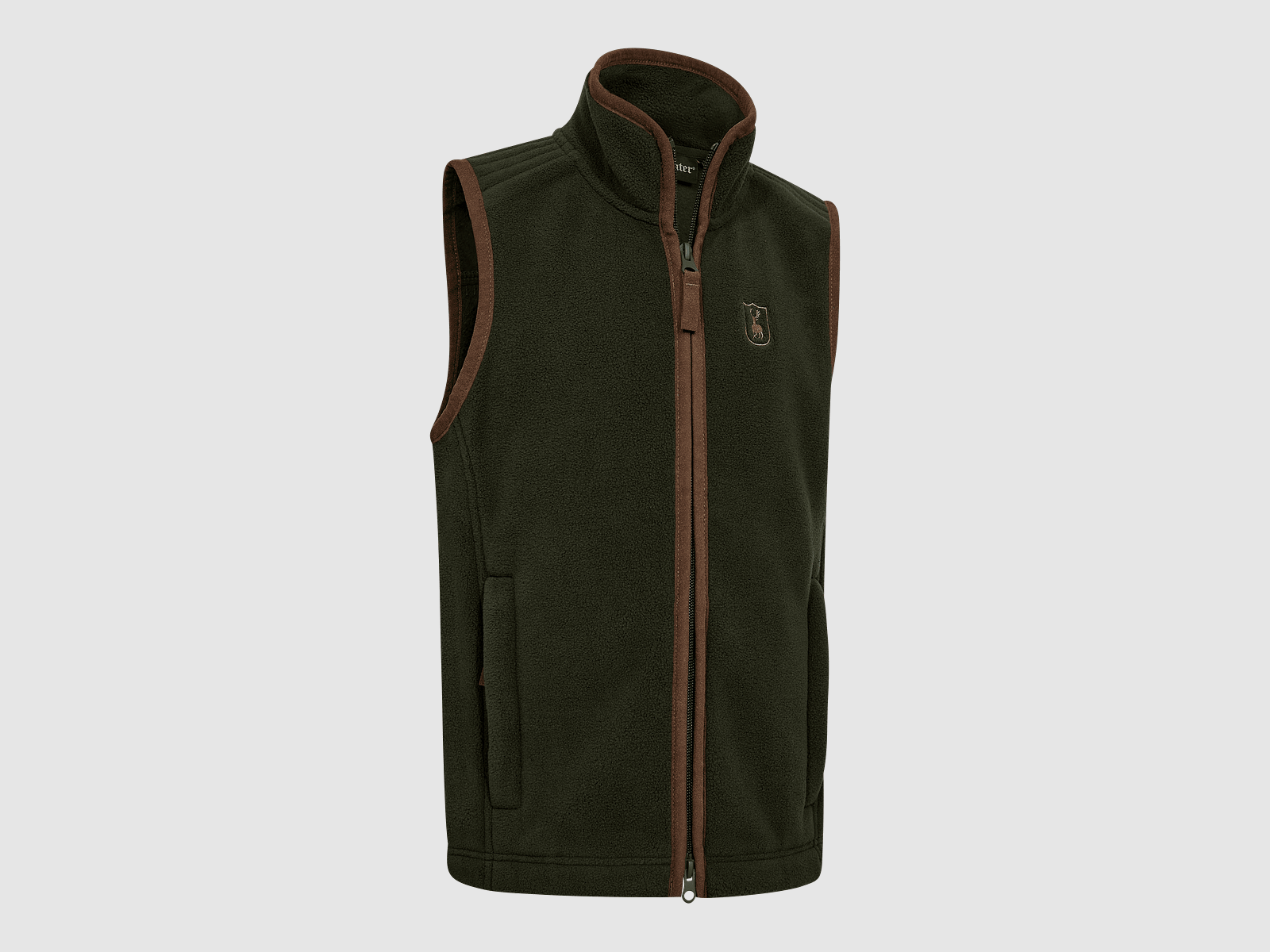 Chaleco de forro polar Deerhunter Youth Cumbria para niños Forest Ember -140