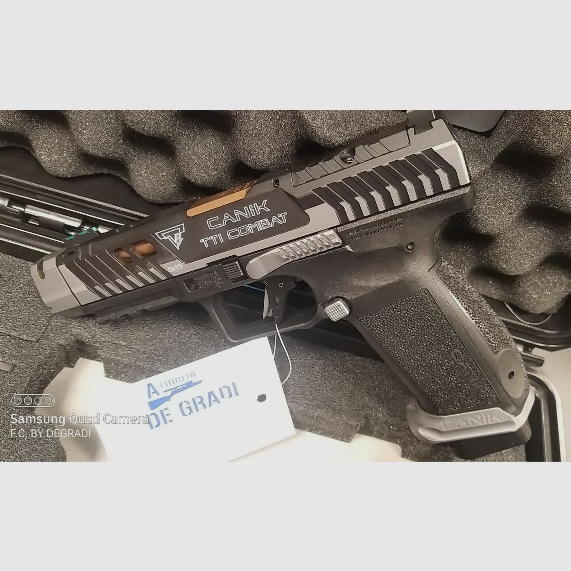 CANIK TTi COMBAT TARAN TACTICAL SMOKE 9X19 JAK NOWY, zdjęcie 2 z 5