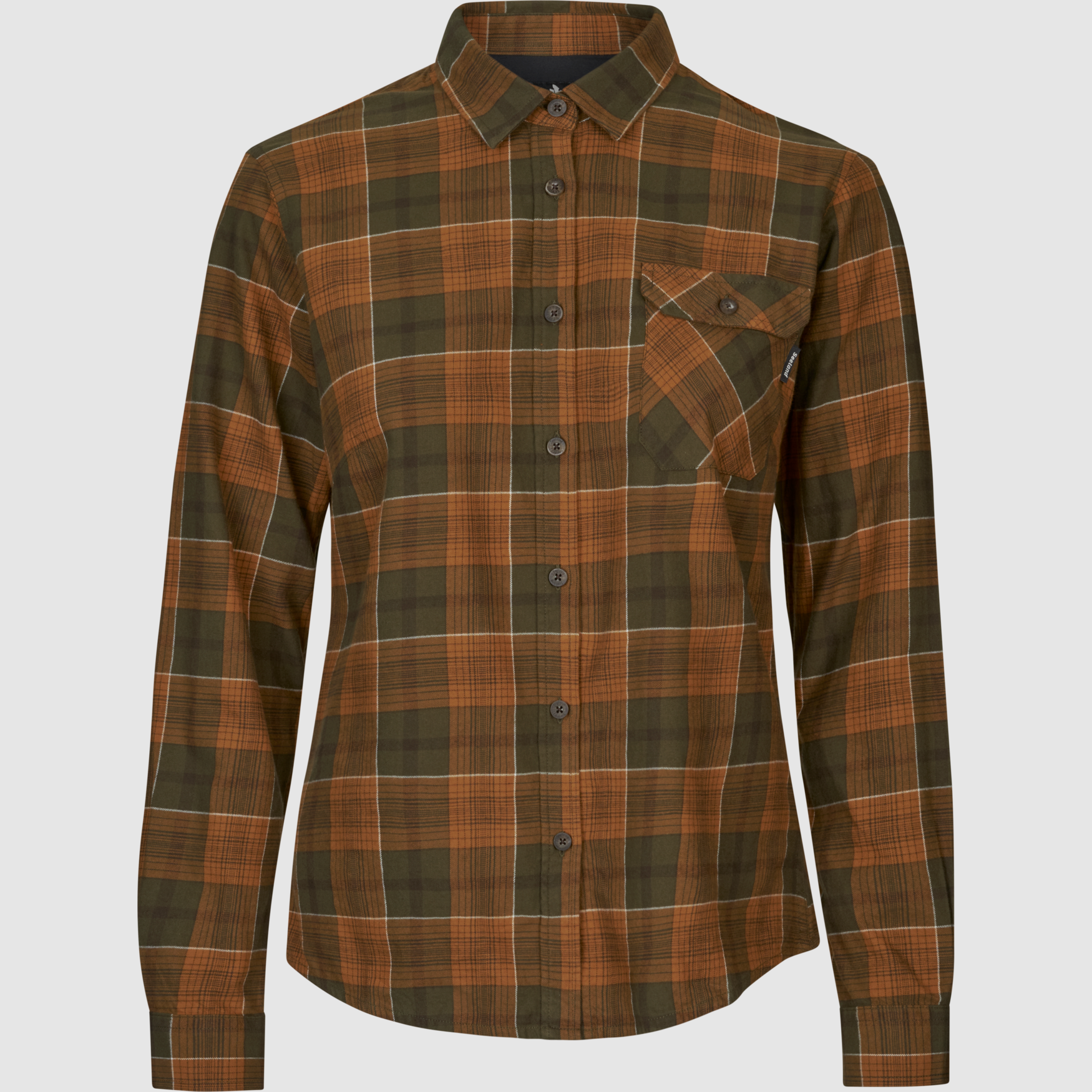 Koszula damska Seeland Skye Flannel - Grizzly Brown/Terracotta Check (40278801200), zdjęcie 9 z 9