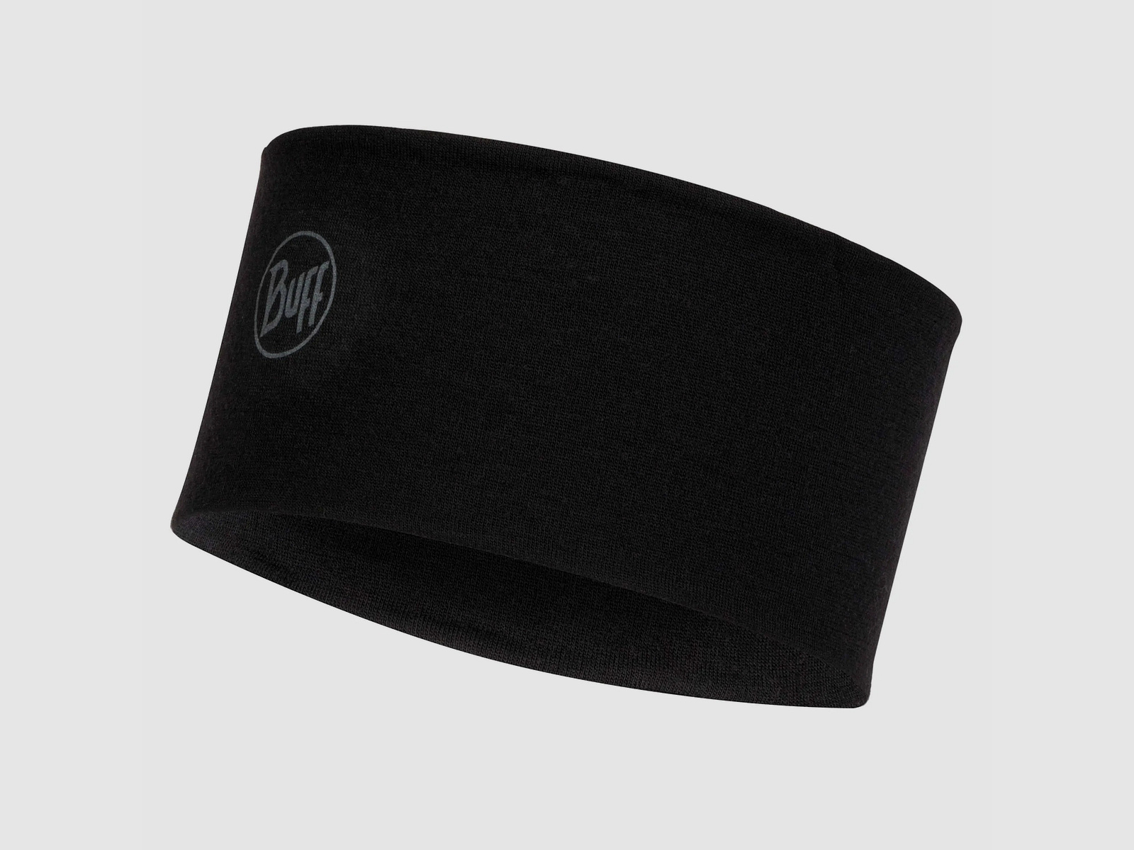 Buff Buff Stirnband Headband Merino solid black