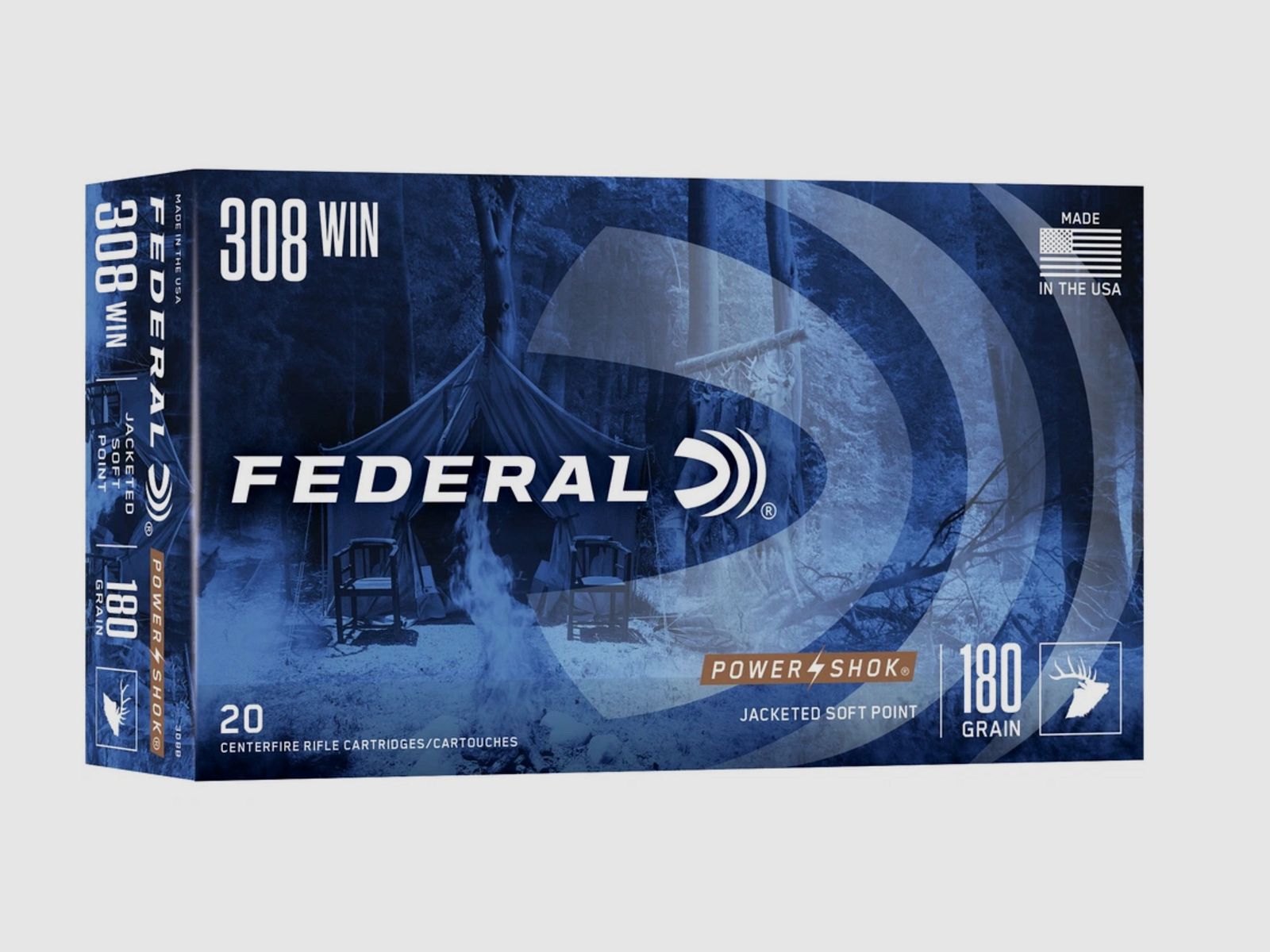 Federal Ammunition 196928 .308 Win. Power Shok Tlm 11,7g 180grs.