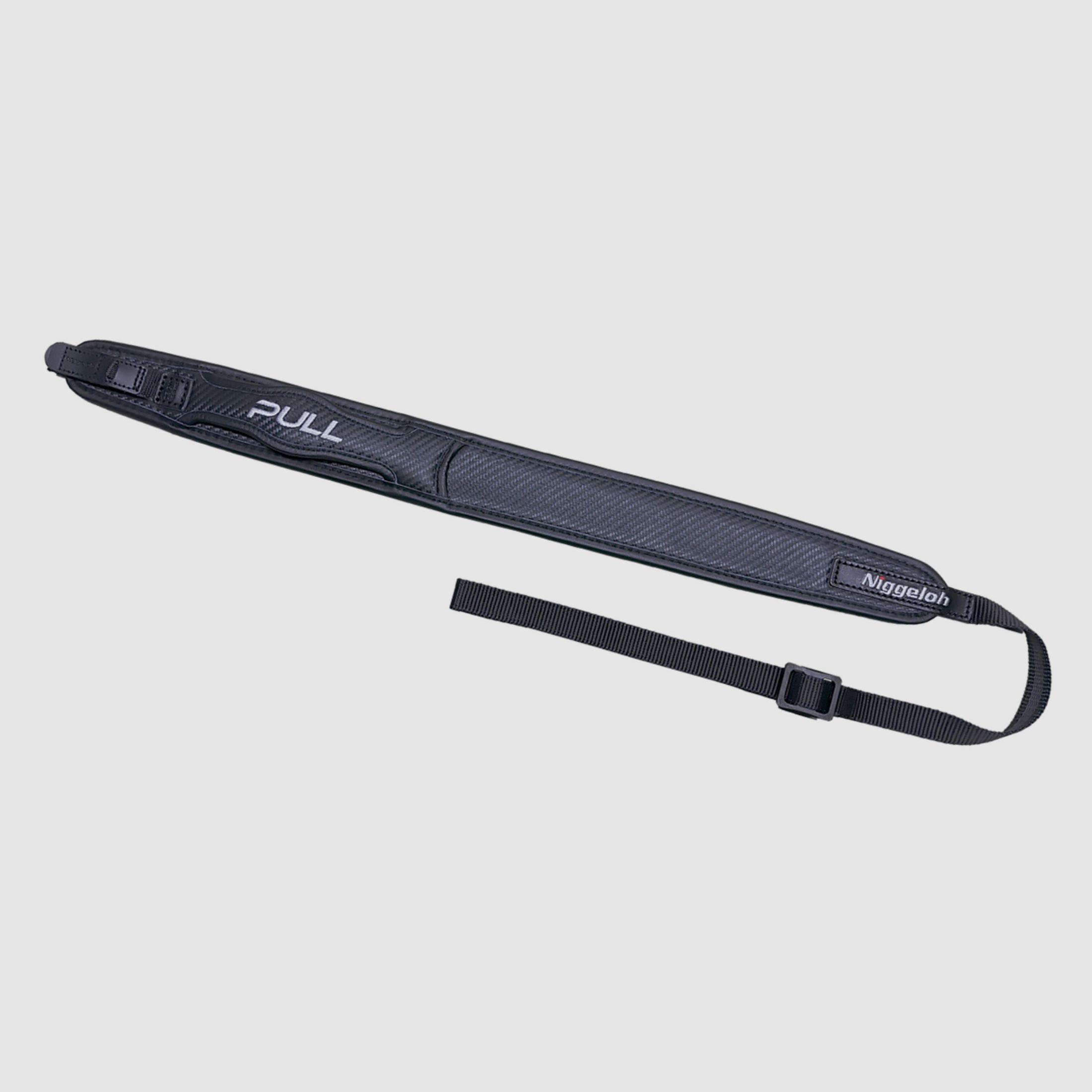 Niggeloh 406600255 Gewehrgurt PULL Leder CARBON mit Schnellverschlüssen 191100026