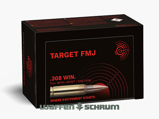 Geco Target FMJ 9,5g - 146gr .308Win 50er Pck.