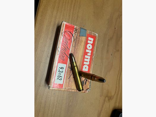 Rifle ammunition 9.3x62 18.5 g/ 286 gr Norma Alaska