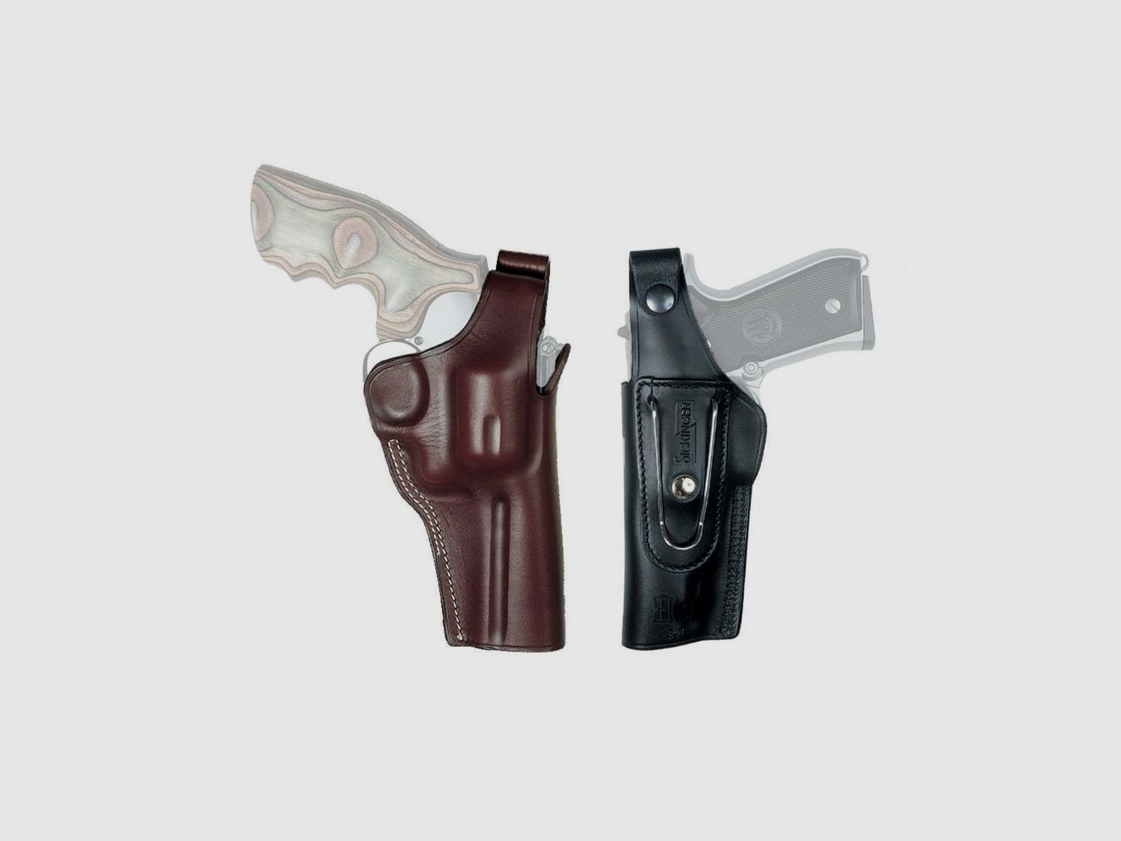 Gürtelholster mit Clip "G-MAN" Steyr L A1-Rechtshänder-Schwarz