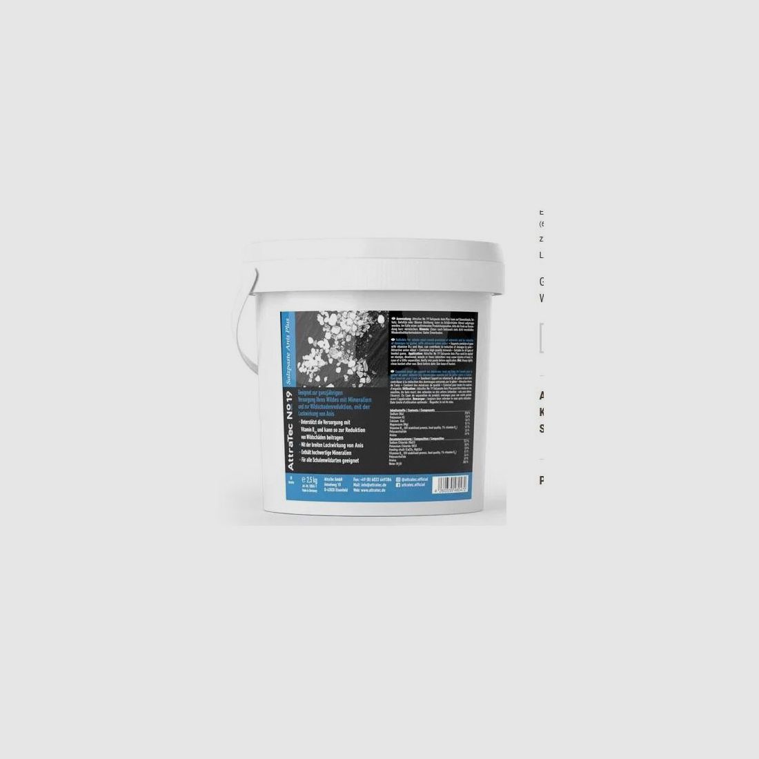 ATTRATEC No. 19 Salzpaste ANIS PLUS Lockmittel 2,5kg
