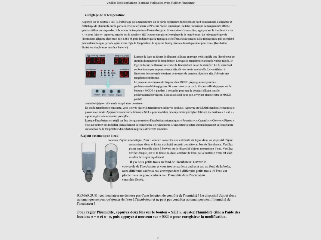 Couveuse automatique SP Couvitech® 120 œufs, image 21 sur 33