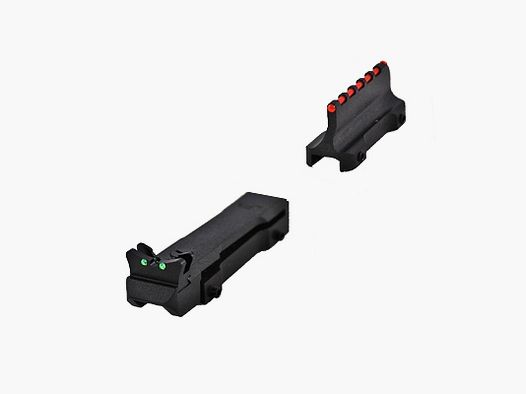 Slug sight set 3-dot fiber adjustable shotgun
