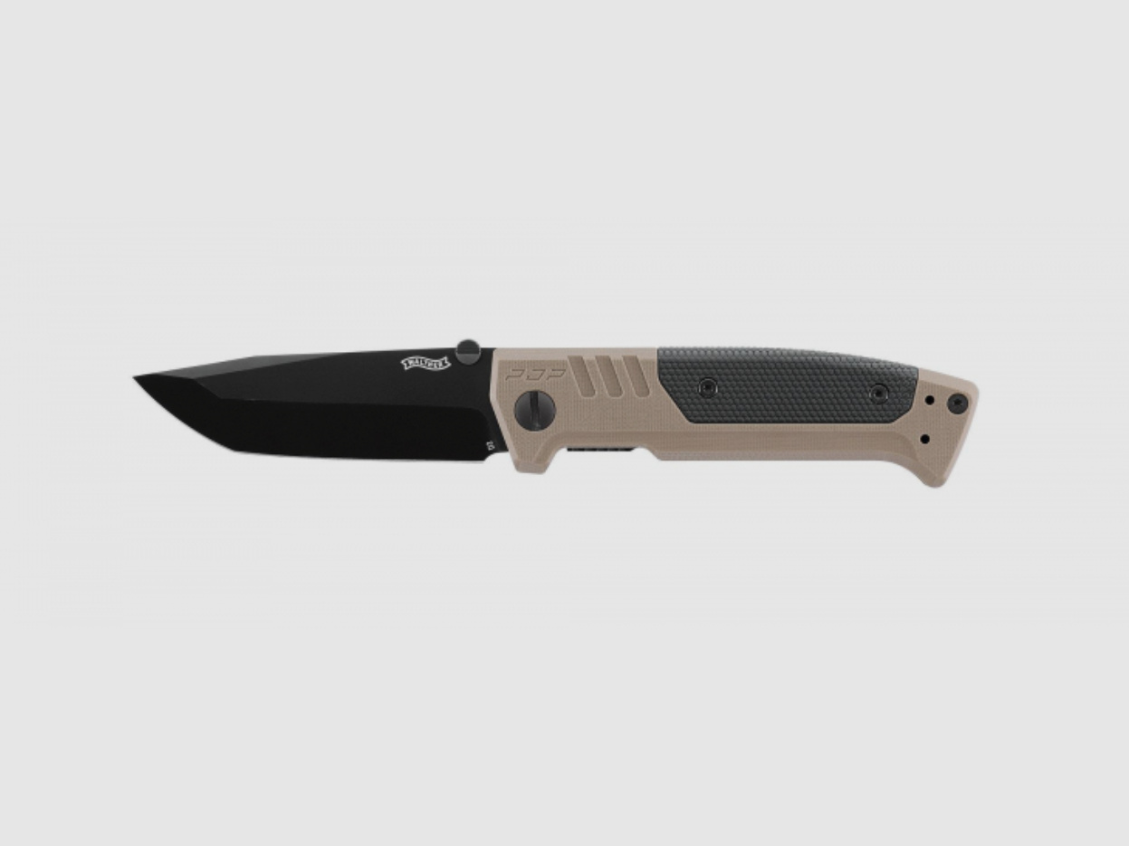 Umarex 5.0884 cuchillo Walther PDP Tanto plegable liso FDE