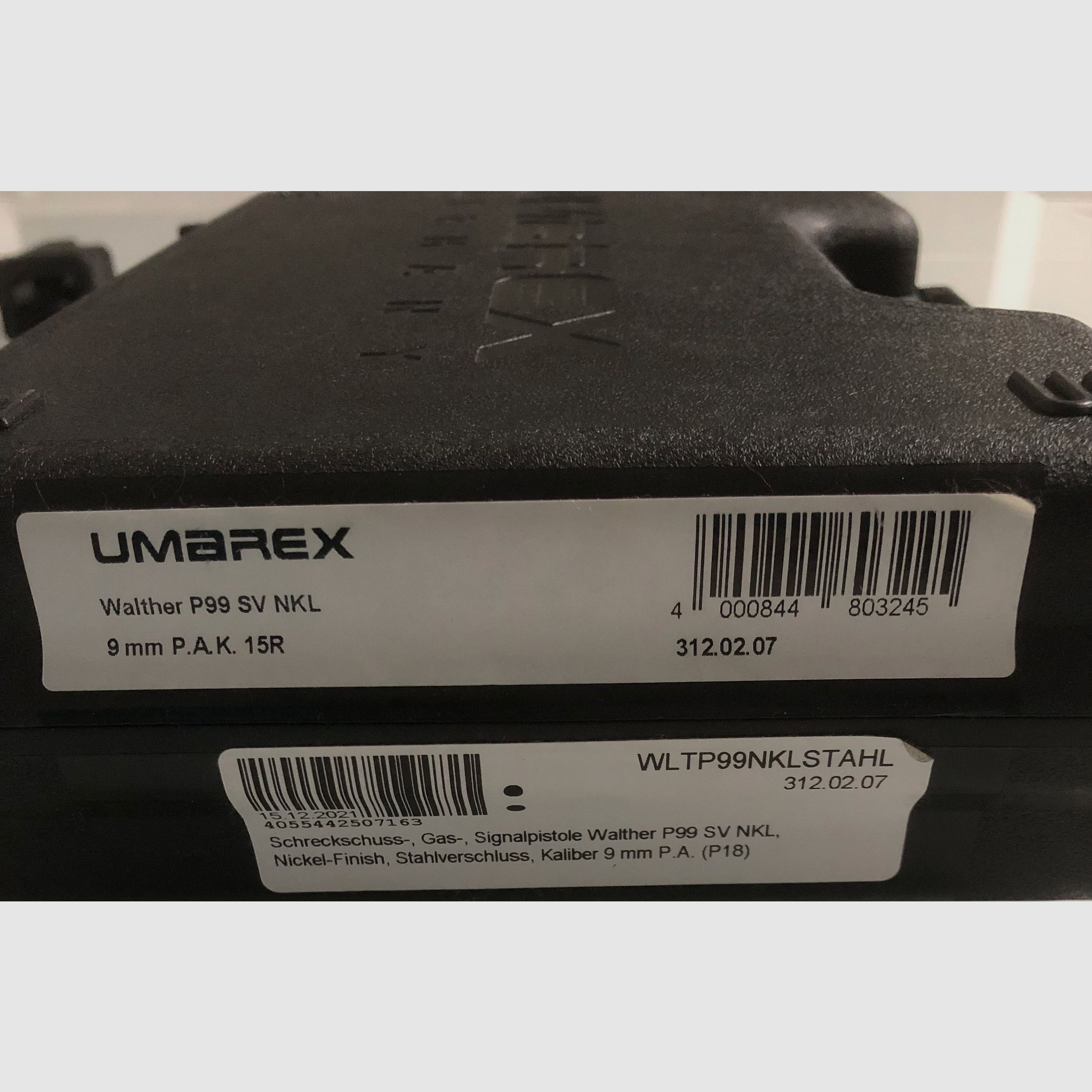 Umarex Walther P99 Set de verrouillage en acier Pistolet d'alarme État impeccable !