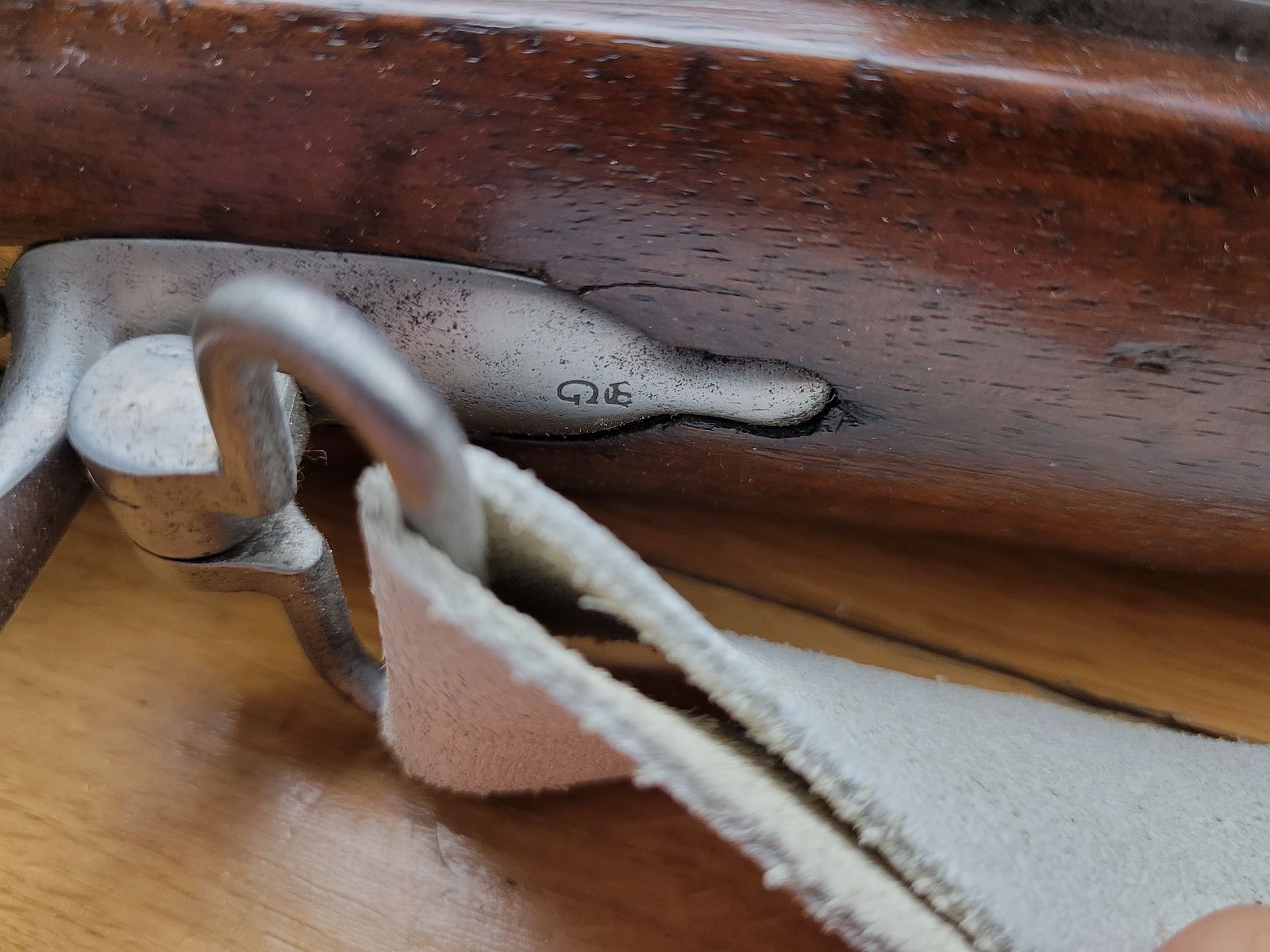 Sehr schönes Gewehr 1777 modifiziert AN IX – Kaiserliche Manufaktur von St Étienne – 1813 – homogen – Gewehrriemen und Bajonett – Seltenheitszustand, Bild 17 von 45