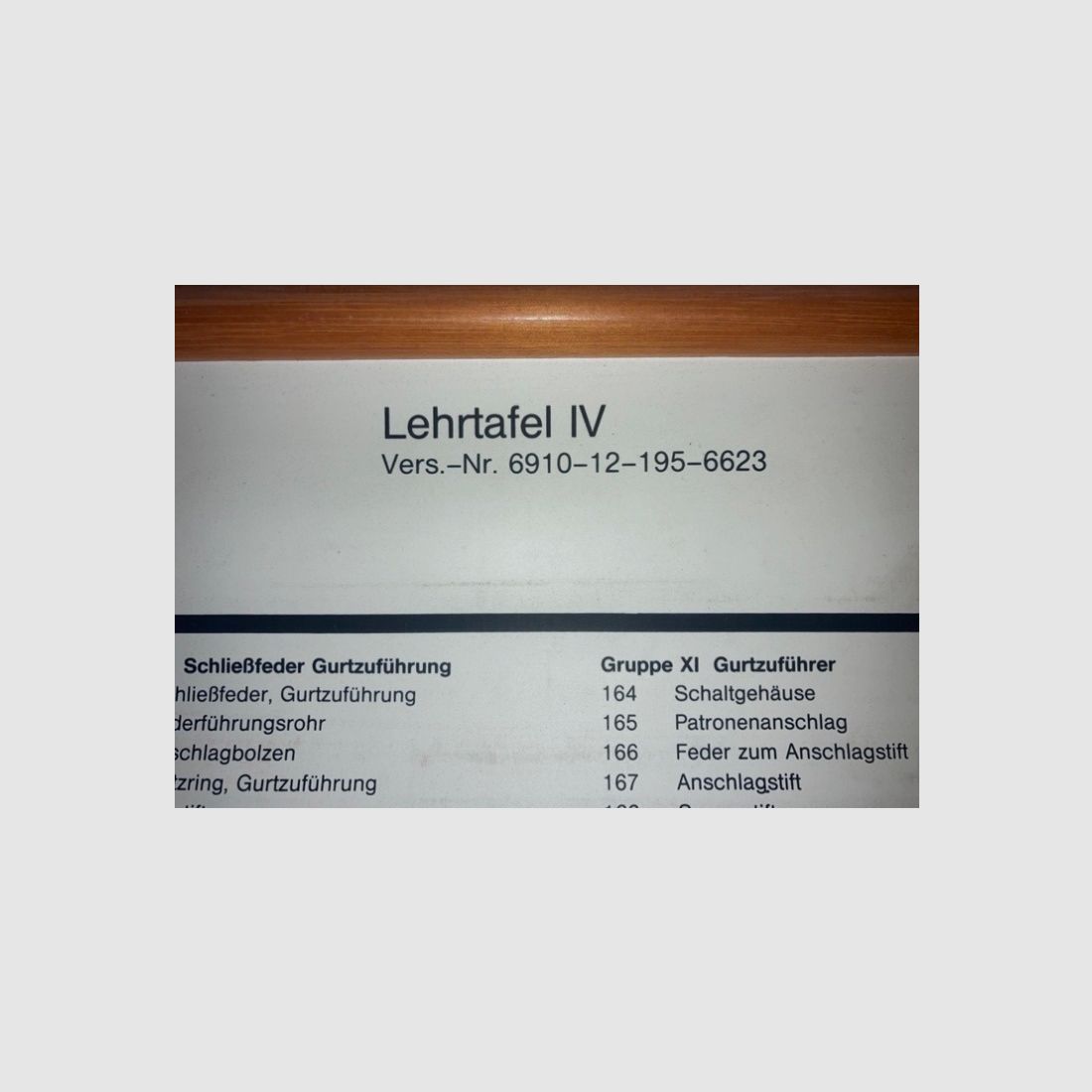 Tablica dydaktyczna G8 z podawaniem taśmy przedstawienie eksplozji