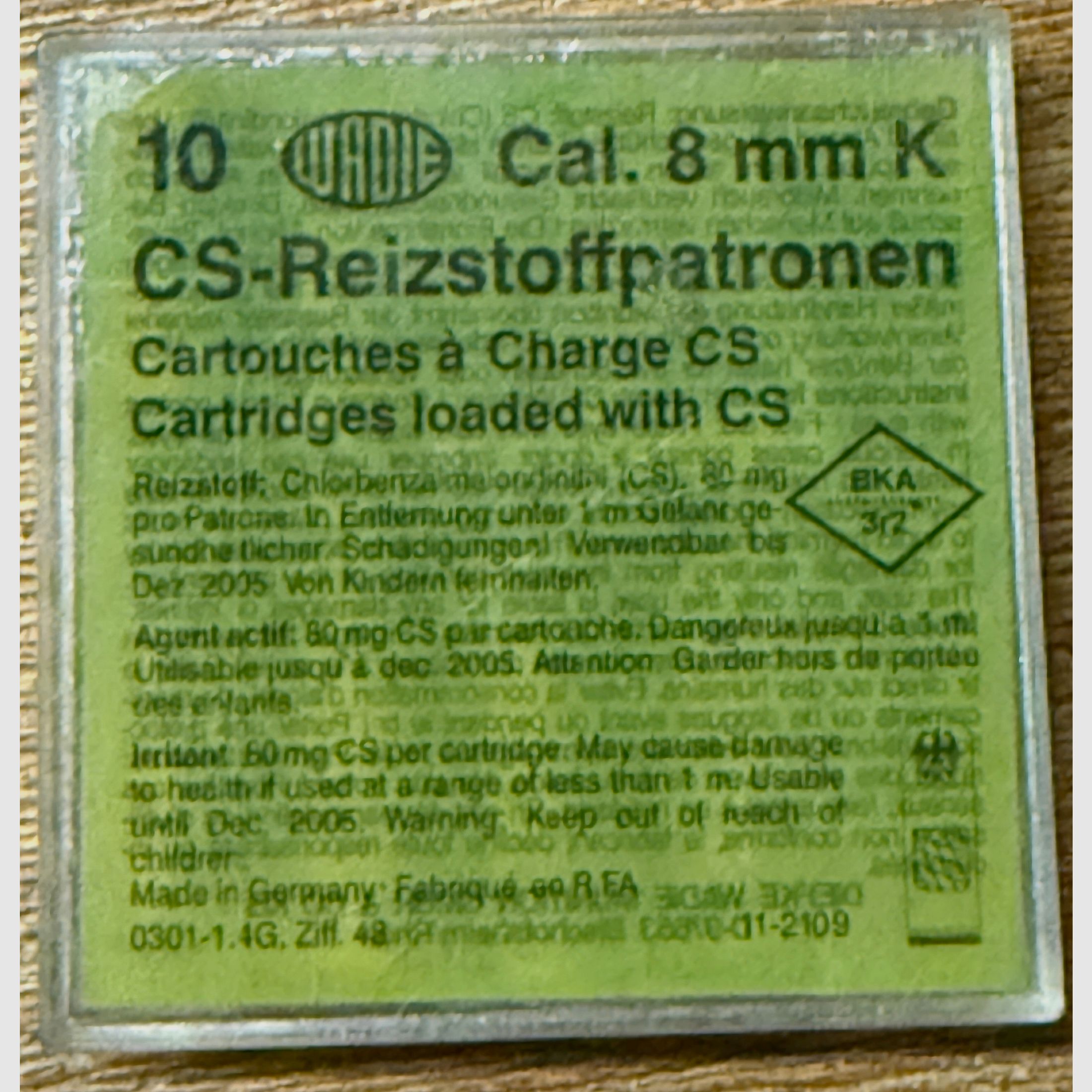 Reck Perfecta FBI 8000, PTB-Nummer 387/2 aus dem Jahr 1994 mit Original-Karton, Anleitung, Rechnung und Holster