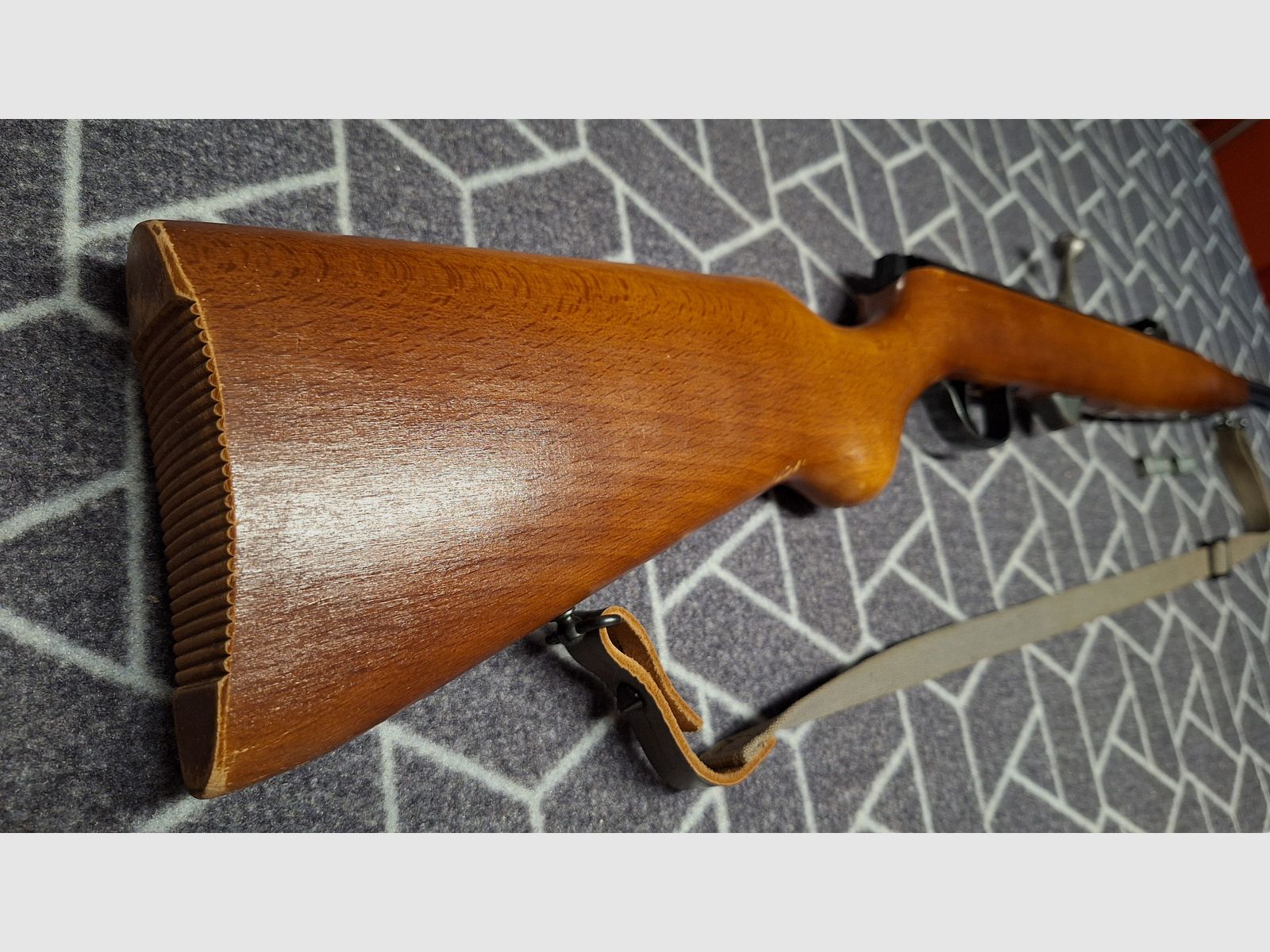 ¡Haenel Suhl 310 DDR-GST carabina de aire comprimido con 2 cargadores!