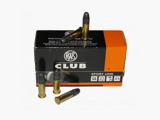 RWS CLUB Geweerpatronen Kal. 22 LR