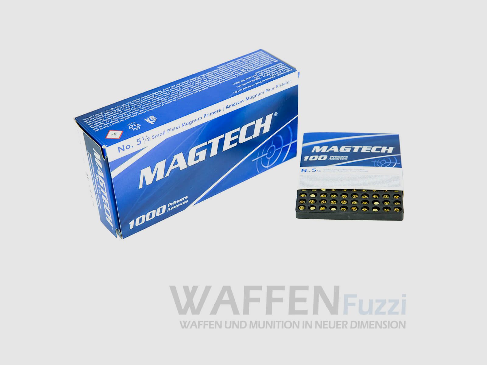 Magtech Primers 1 1/2 Small Pistol & Revolver 1000 PCS