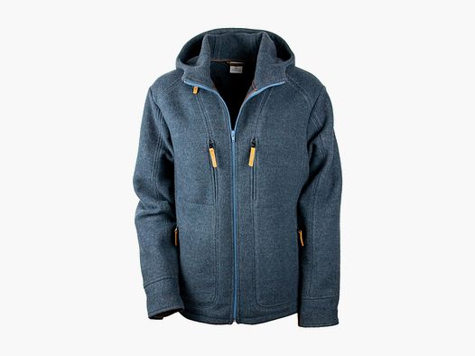 Lodenfleece-Hoodie "Kapuzenhuber" Mod. 2023, Petrolblau
