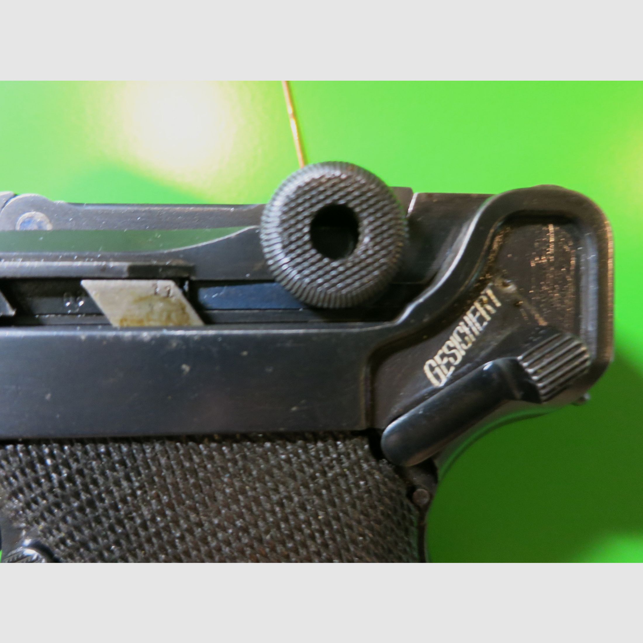 Deutsche Waffen- und Munitionsfabriken (DWM) 1918 , lange Pistole 08 P08, Ari P08 (Artillerie), 9 mm Luger     #48