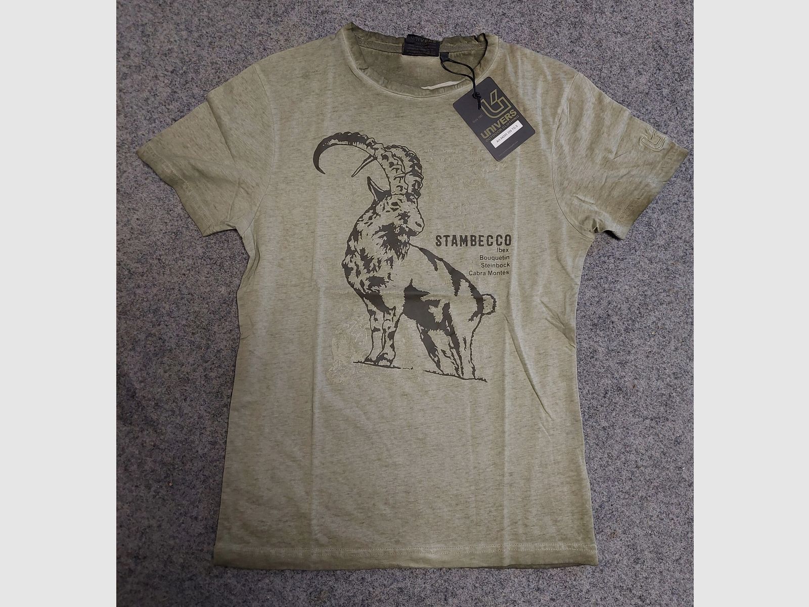 UNIVERS T-SHIRT MIT STEINBOCK