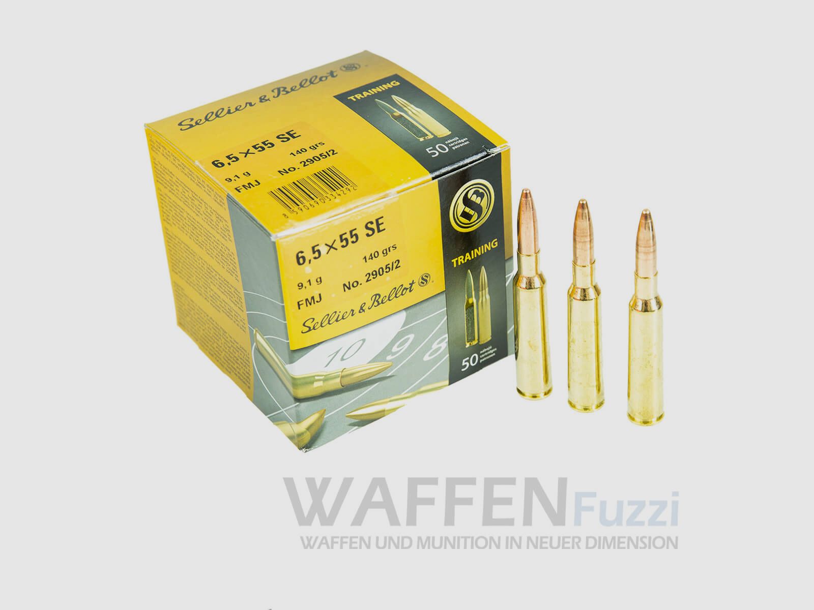 S&B 6,5x55 SE FMJ 140grs 50 Schuss