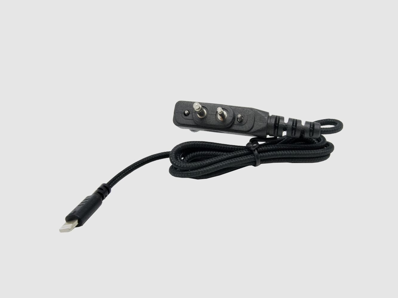 T-Coil Anschlusskabel Winkelstecker 2-polig mit Schrauben