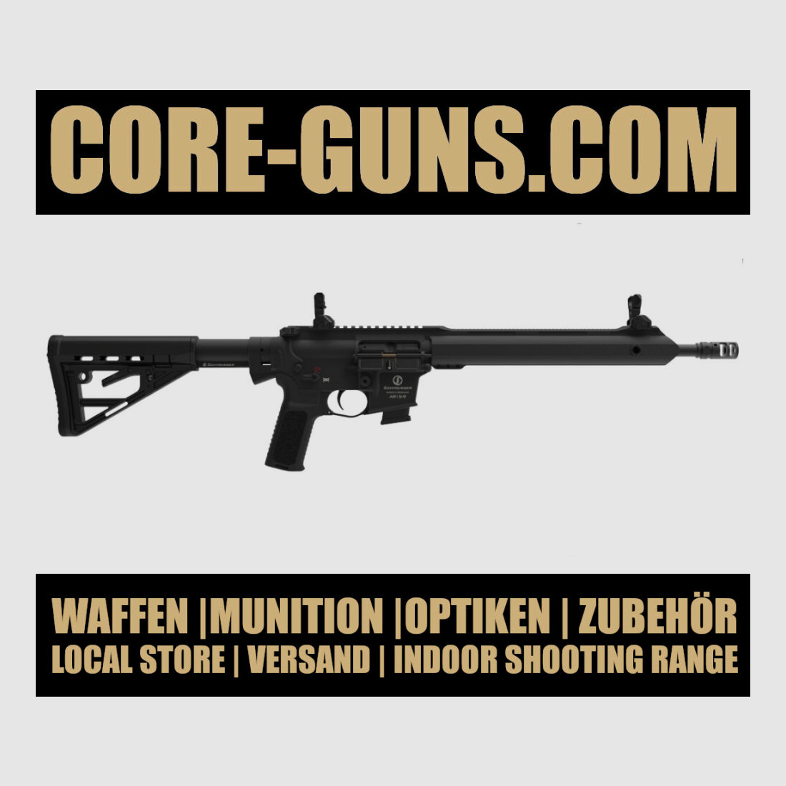 Schmeisser AR15-9 Sport M en 14,5" de longitud de cañón carabina semiautomática 9mm Luger Hecho en Alemania PVPR: 2199€